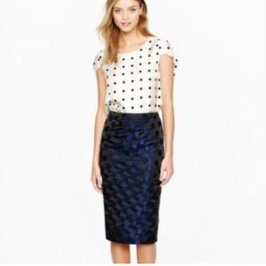 Jcrew polka dot skirt